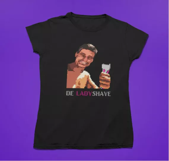 Ladyshave T-Shirt die te koop is in de roddelpraat shop