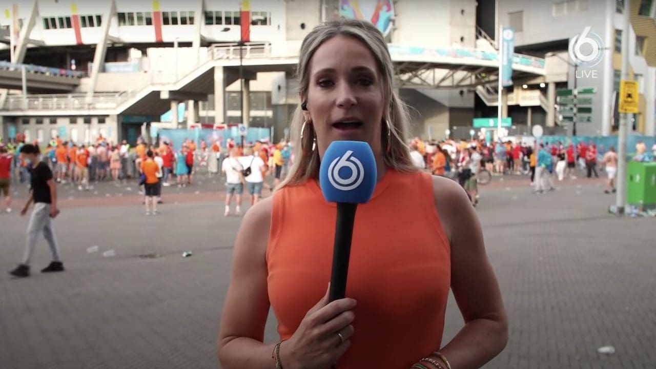 Kortsluiting bij oranjefans na het zien van  Hélène Hendriks