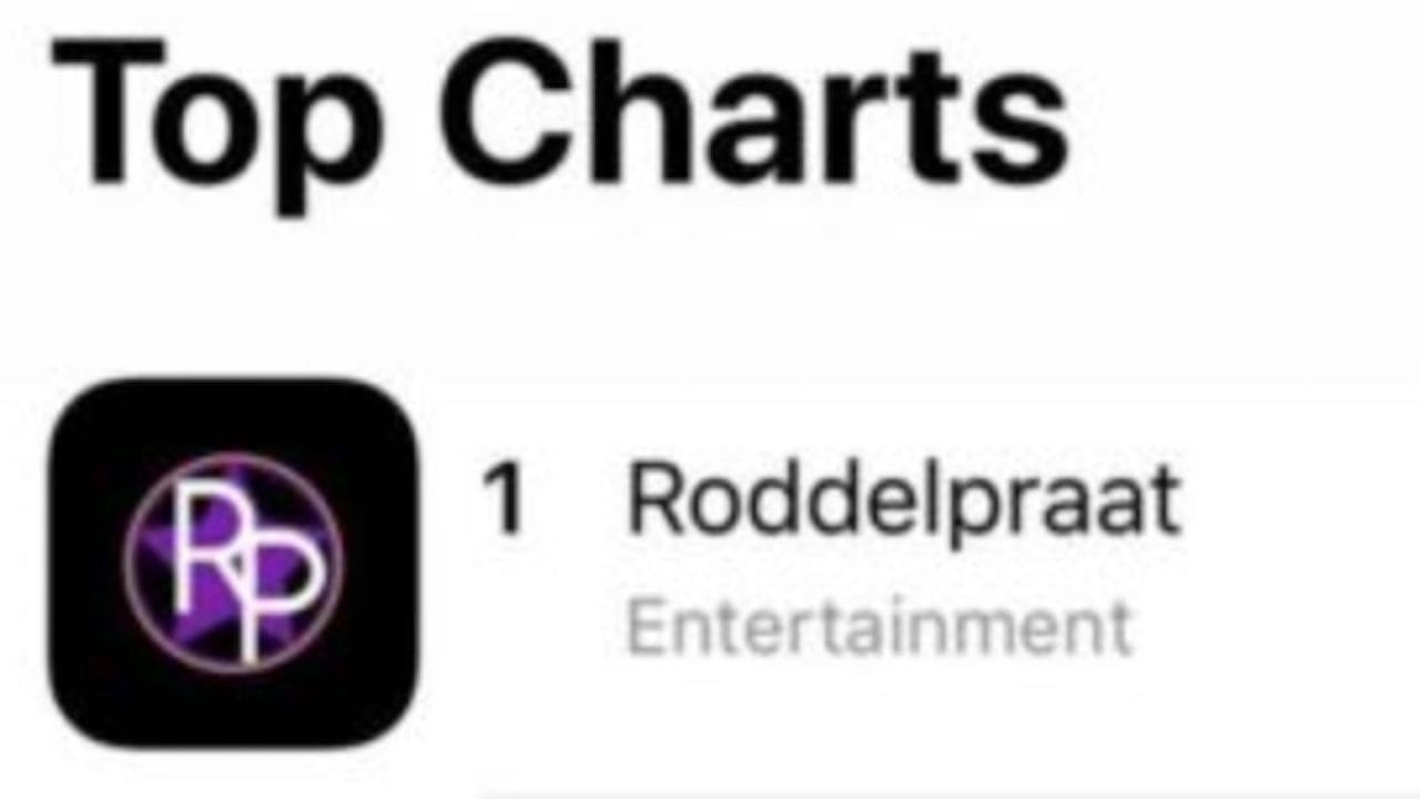 Roddelpraat app na 1 dag al op 1 in Nederland