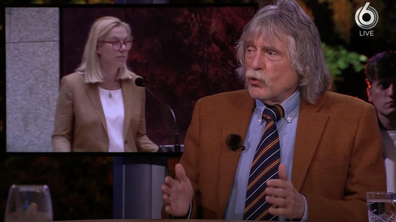 Johan Derksen sloopt Sigrid Kaag