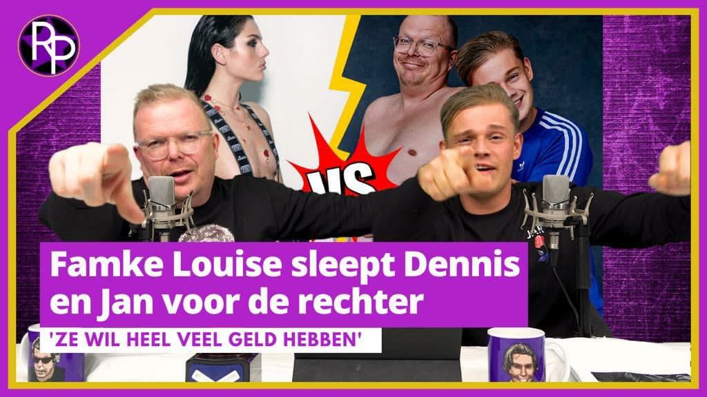 Famke Louise woest en sleept Jan Roos en Dennis Schouten voor de rechter