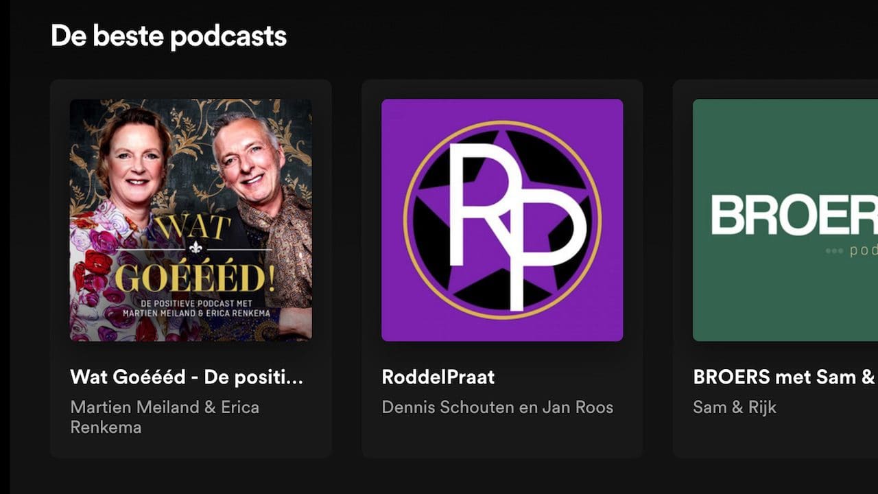 Roddelpraat op 2 in de Podcast top100