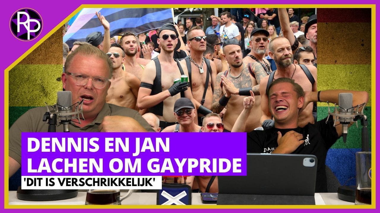 Dennis en Jan lachen om Gaypride