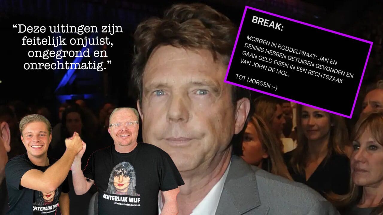 Jan Roos en Dennis Schouten gaan geld eisen van John de Mol