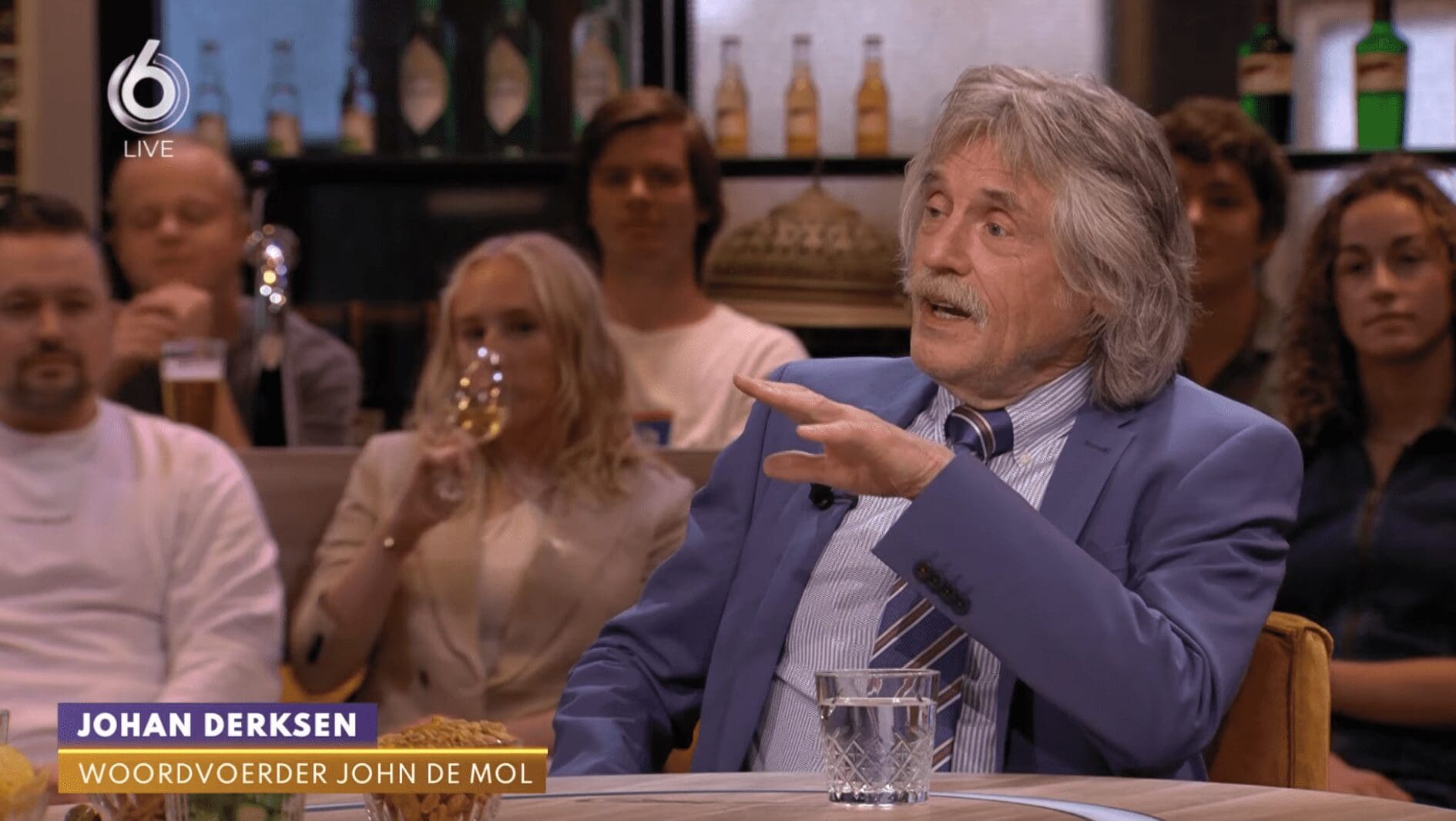 Johan Derksen treedt op als woordvoerder van John de Mol