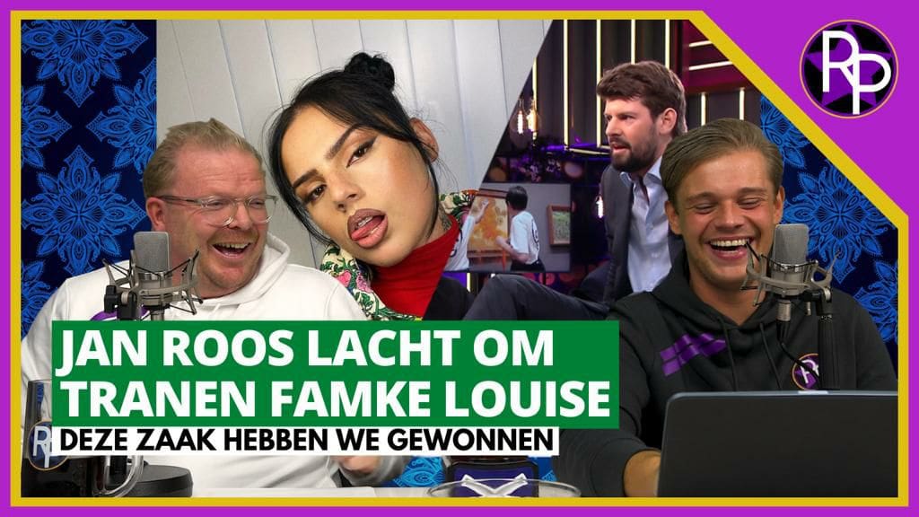 Huilende Famke Louise boos op Jan en Dennis