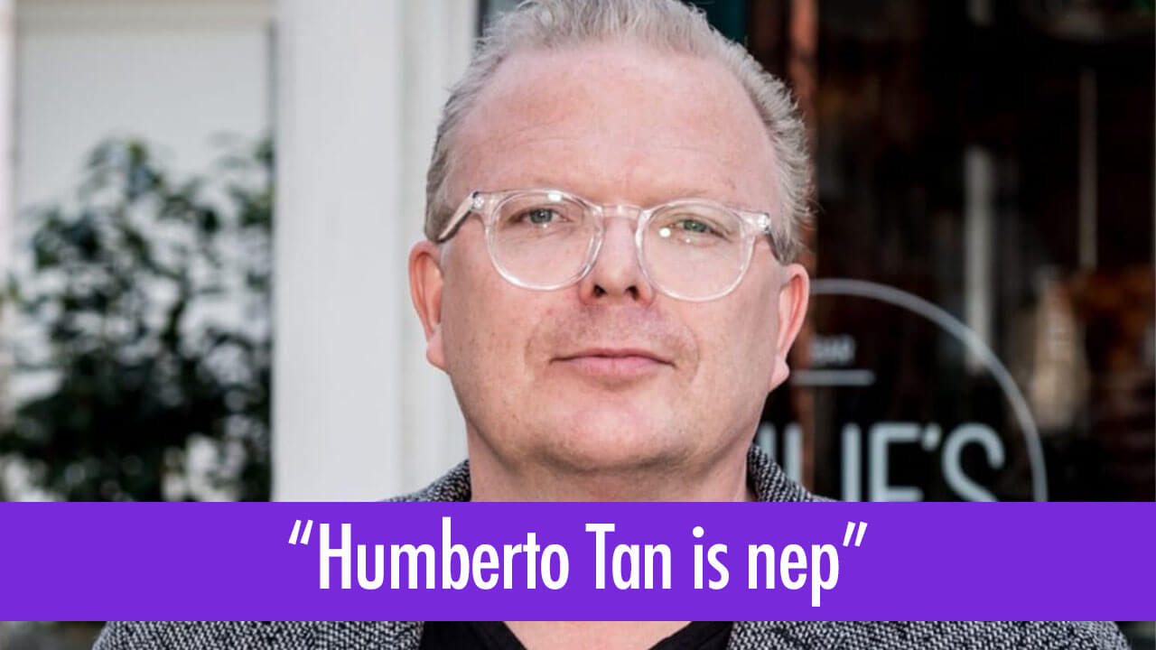 Jan Roos: Humberto Tan is nep