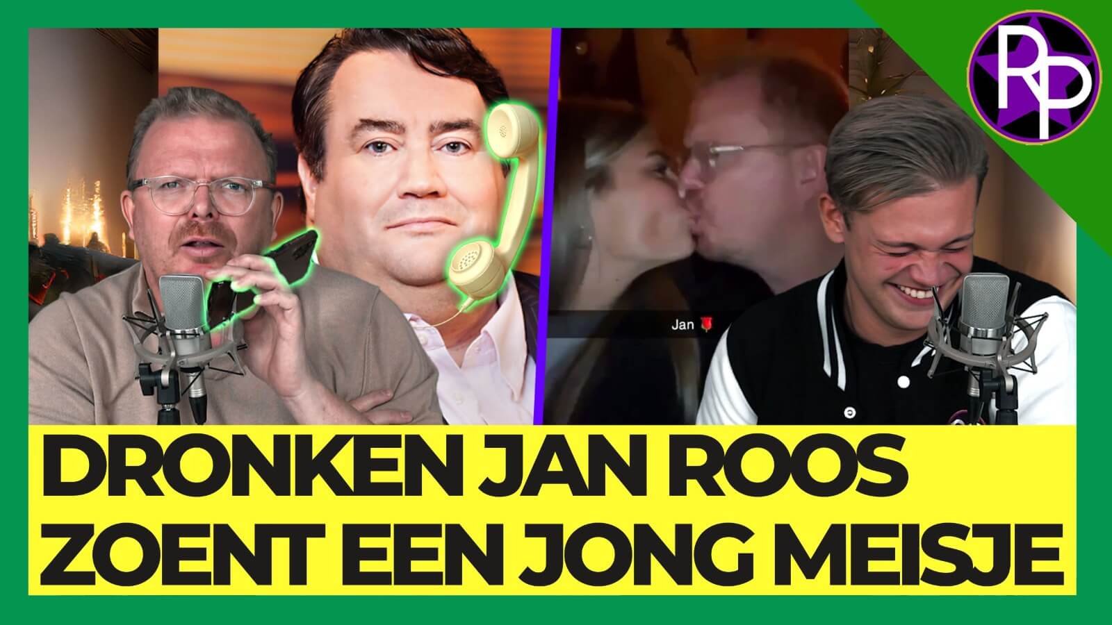 Beelden: Jan Roos zoent met jong meisje in & Marc van der Linden belt boos: ‘Jullie zijn slechte mensen’