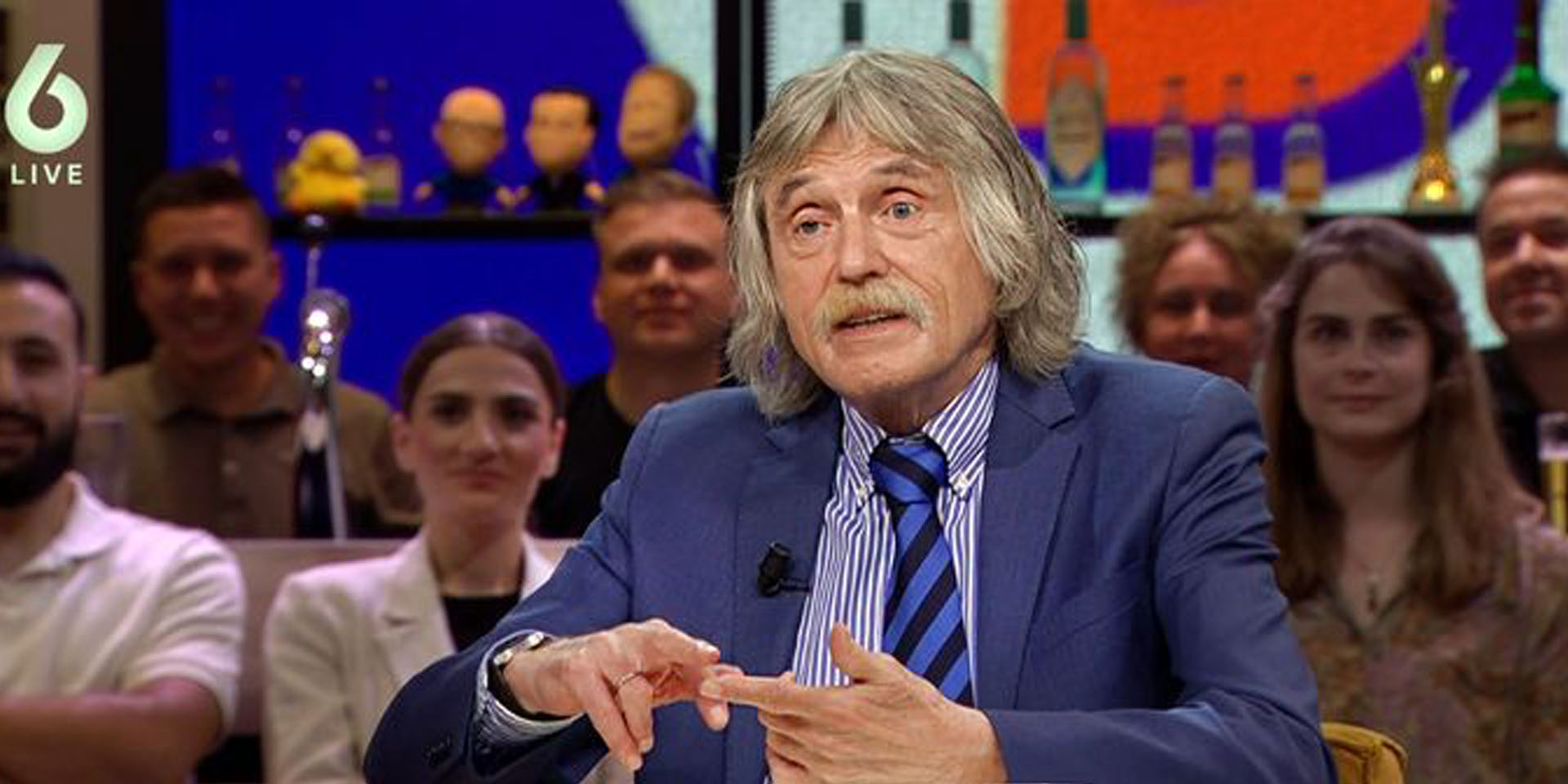 Johan Derksen ‘helemaal van de leg’ door Gordon: ‘Ik ben niet van steen’